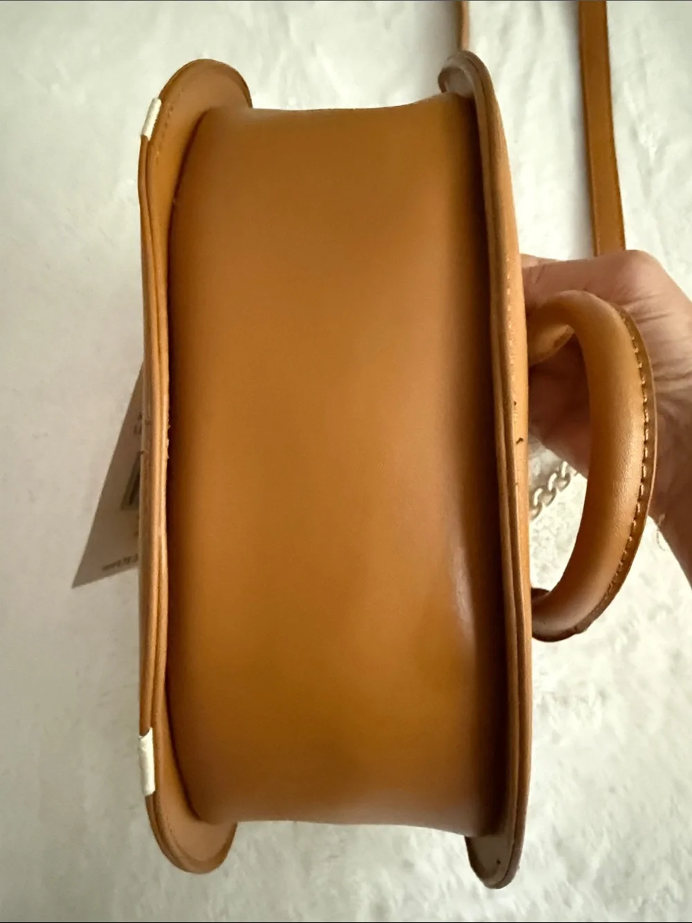 Betsey Johnson Brown and Cream Football Crossbody Bag Viral Tik Tok Purse